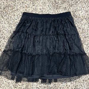 Black lacy skirt